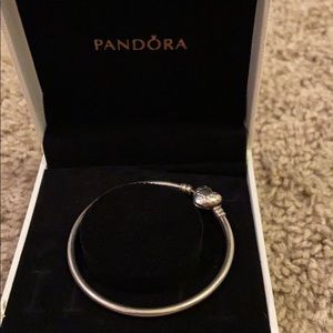Pandora Heart Clasp Charm Bracelet